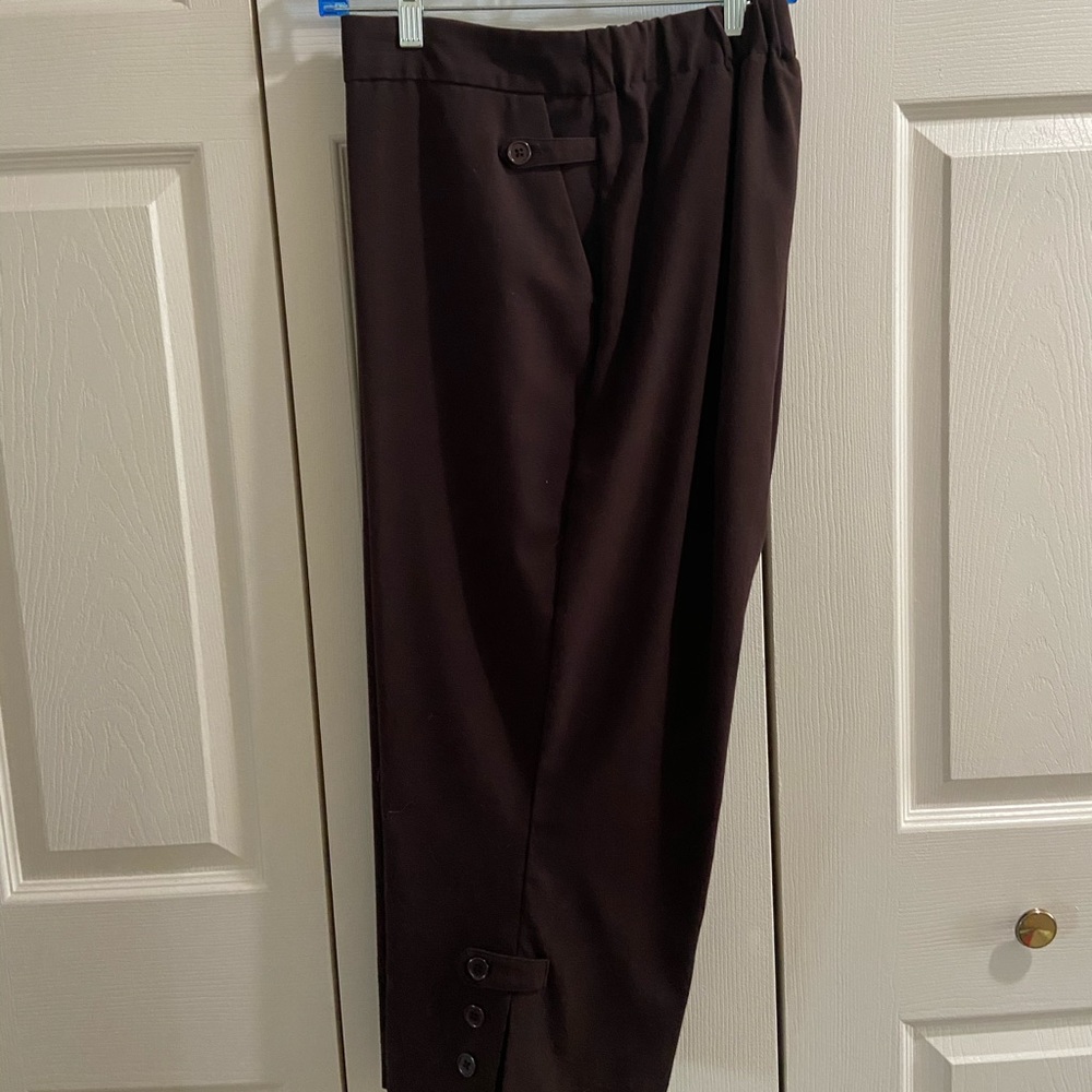 Susan Graver Chocolate Brown Dress Capris